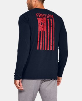 Men's UA Freedom Flag Long Sleeve T-Shirt 4 Colors Available $29.99