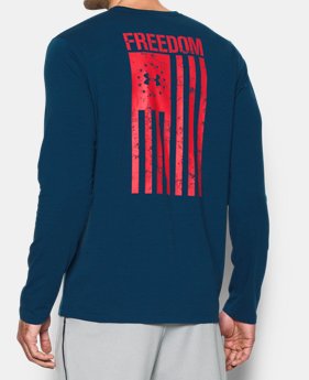 Best Seller Men's UA Freedom Flag Long Sleeve T-Shirt 5 Colors $29.99