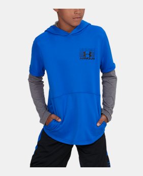 Boys' UA Train to Game Hoodie 2 Colors Available $29.99 to $37.49