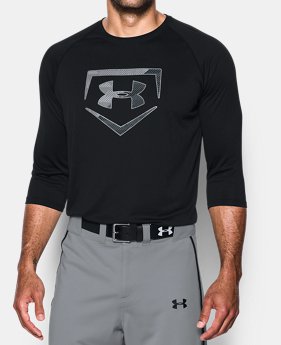 Men's UA Plate Logo ¾ Sleeve T-Shirt 4 Colors Available $29.99