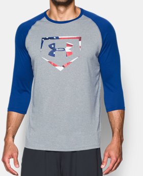 Men's UA Plate Logo ¾ Sleeve T-Shirt 2 Colors Available $29.99