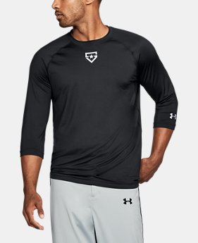 Men's UA Heater ¾ Sleeve T-Shirt 1 Color $39.99