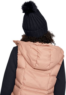 ua snowcrest pom beanie