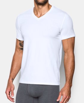 Best Seller Men's Charged Cotton® V-Neck Undershirt – 2-Pack 2 Colors Available $40