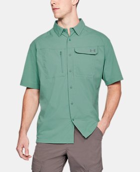 Men's UA Fish Hunter Solid Short Sleeve 1 Color Available $59.99