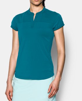 Women's UA Mandarin Jacquard Polo Shirt 1 Color $64.99