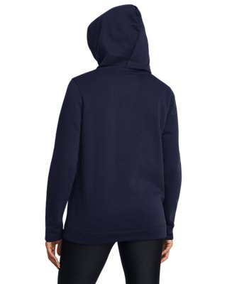 Sudadera con capucha UA Hustle Fleece para mujer, Blue, pdpMainDesktop image number 1