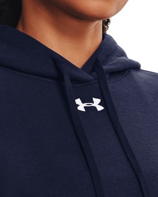 Sudadera con capucha UA Hustle Fleece para mujer, Blue, pdpMainDesktop image number 3