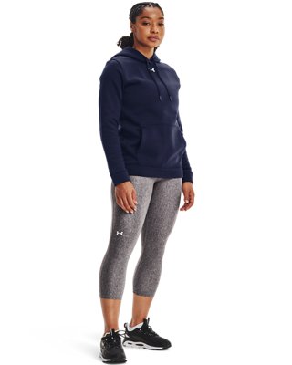 Sudadera con capucha UA Hustle Fleece para mujer, Blue, pdpMainDesktop image number 2