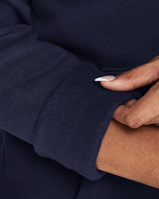 Sudadera con capucha UA Hustle Fleece para mujer, Blue, pdpMainDesktop image number 4