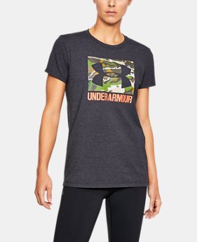 New to Outlet Women's UA Camo Logo T-Shirt 5 Colors Available $22.49