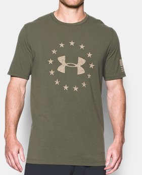 Best Seller Men's UA Freedom Logo T-Shirt 1 Color $24.99