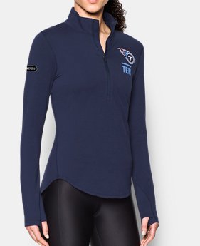 Women's NFL Combine Authentic UA Charged Cotton® 1/2 Zip 4 Colors $60