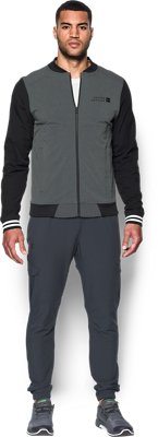 men's ua sportstyle woven full zip hoodie