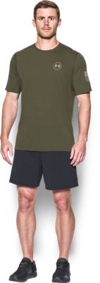olive green under armour shirt