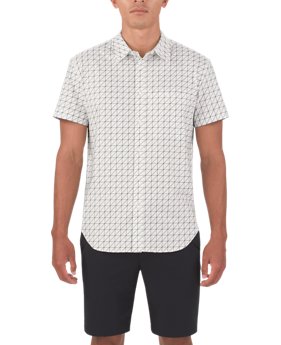 Men's UAS Draftday Pattern Oxford Short Sleeve 1 Color $90
