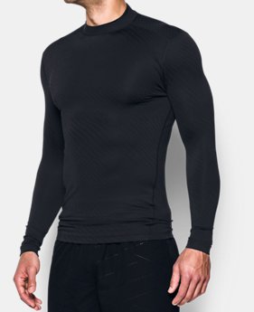 New Arrival Men's UA ColdGear® Armour Jacquard Compression Mock 1 Color $59.99