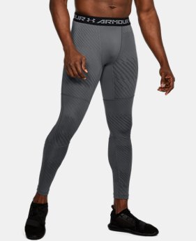 Men's UA ColdGear® Armour Jacquard Compression Leggings 1 Color $69.99