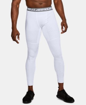 Men's UA ColdGear® Armour Jacquard Compression Leggings 2 Colors Available $69.99