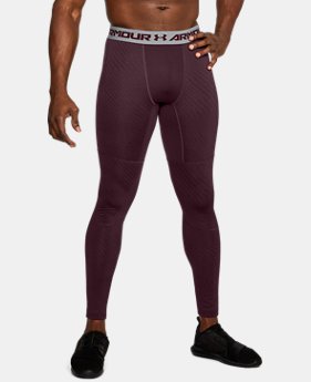 Men's UA ColdGear® Armour Jacquard Compression Leggings 1 Color $35.99