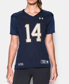 Women's Notre Dame UA Replica Football Jersey 1 Color $41.24
