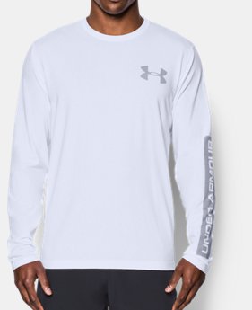 Men's UA Sleeve Hit Long Sleeve T-Shirt 2 Colors Available $22.99