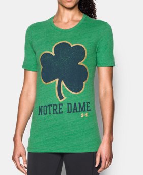 Women's Notre Dame UA Charged Cotton® Tri-Blend T-Shirt 1 Color $29.99