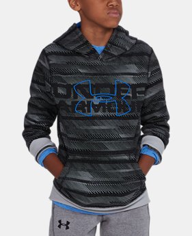 Boys' UA Threadborne™ Big Logo Hoodie 5 Colors $29.99