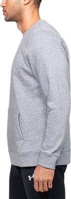 under armour men's hustle fleece 2.0 crew pullover