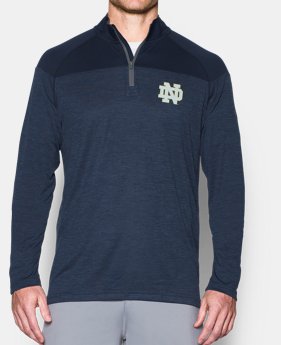 Men's Notre Dame UA Tech™ Printed ¼ Zip 1 Color $33.74