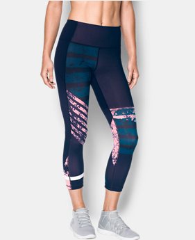 Women's UA Mirror Hi-Rise Printed Crop 1 Color $74.99