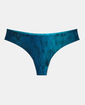 Women's UA Pure Stretch Printed Thong $12