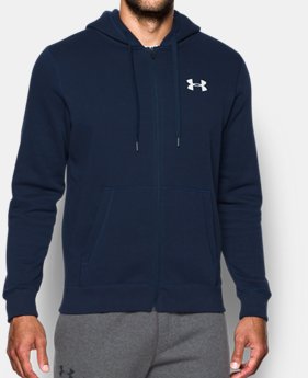 Men's UA Rival Fleece Fitted Full Zip Hoodie 5 Colors Available $54.99