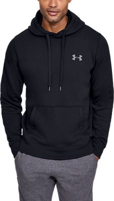 plain black under armour hoodie