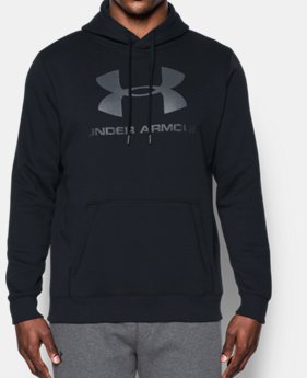  Men's UA Rival Fleece Fitted Graphic Hoodie LIMITED TIME ONLY 5  Colors Available $31.49