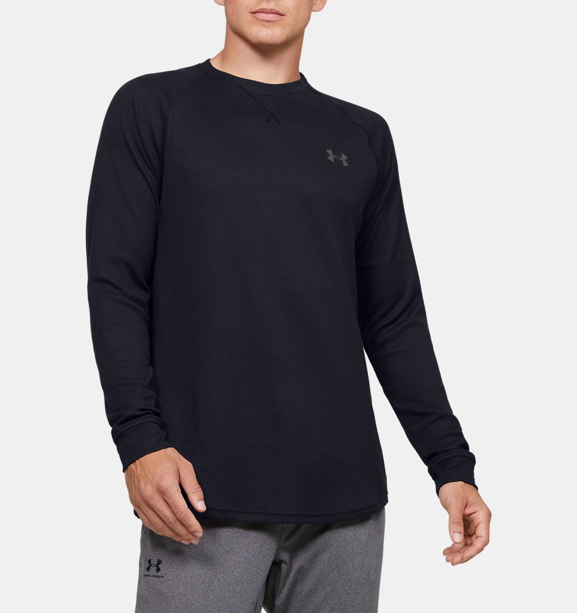 Under Armour Men's UA Waffle Crew Long Sleeve Shirt (various colors) only .18: eDeal Info