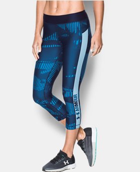 Women's HeatGear® Armour Printed Graphic Capris 1 Color $49.99