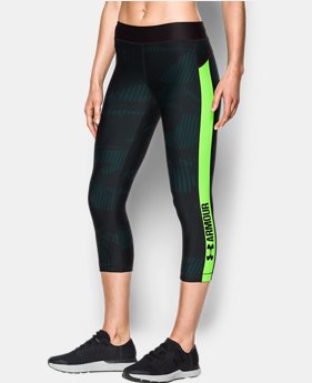 Women's HeatGear® Armour Printed Graphic Capris 1 Color $44.99