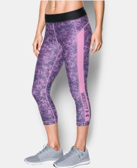 Women's HeatGear® Armour Printed Graphic Capris 1 Color $26.99 to $33.99