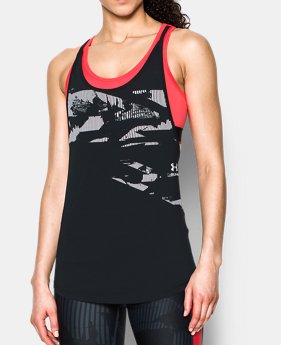 Women's HeatGear® Armour 2-in-1 Printed Tank 1 Color $64.99