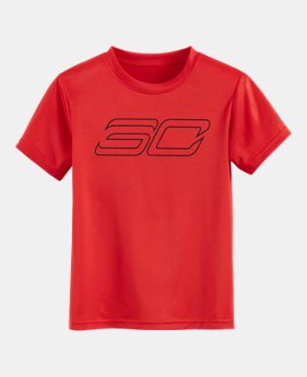 Boys' Pre-School SC30 Logo Short Sleeve Shirt 1 Color $14.99
