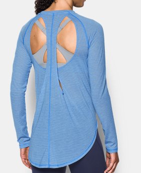 Women's UA Breathe Stripe Open Back Top 1 Color $59.99