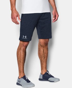 New to Outlet Men's UA Sportstyle Fleece Tapered Shorts 2 Colors $26.24
