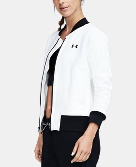 Women's UA Mixed Media Woven Bomber 1 Color $149.99
