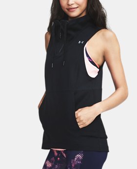 Women's UA Mixed Media Woven Vest 1 Color $79.99