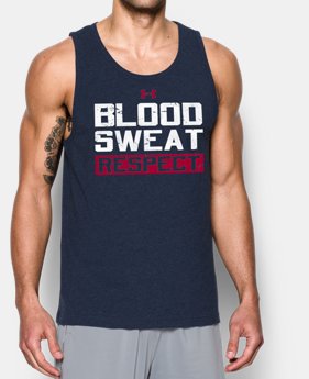 Men's UA x Project Rock Blood Sweat Respect Tank LIMITED TIME: FREE SHIPPING $39.99
