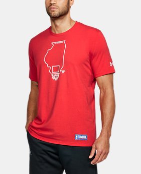Men's NBA Combine UA Graphic State T-Shirt FREE U.S. SHIPPING 2 Colors Available $35