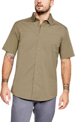 under armour short sleeve button up