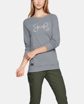 Women's UA Microthread Shoreline Terry Crew 4 Colors $55