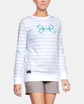 Women's UA Microthread Shoreline Terry Crew 4 Colors $55